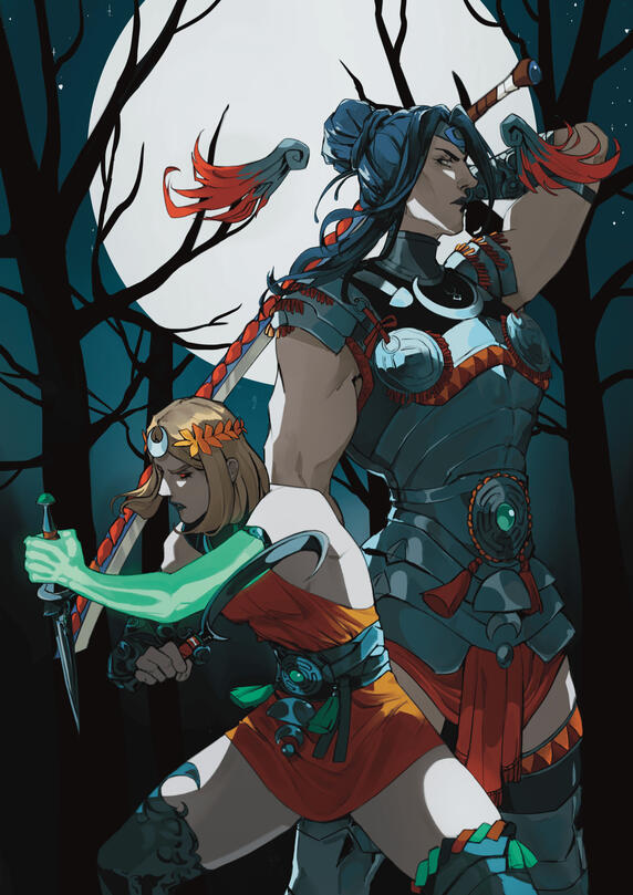 Melinoe e Nemesis - Hades 2 fanart