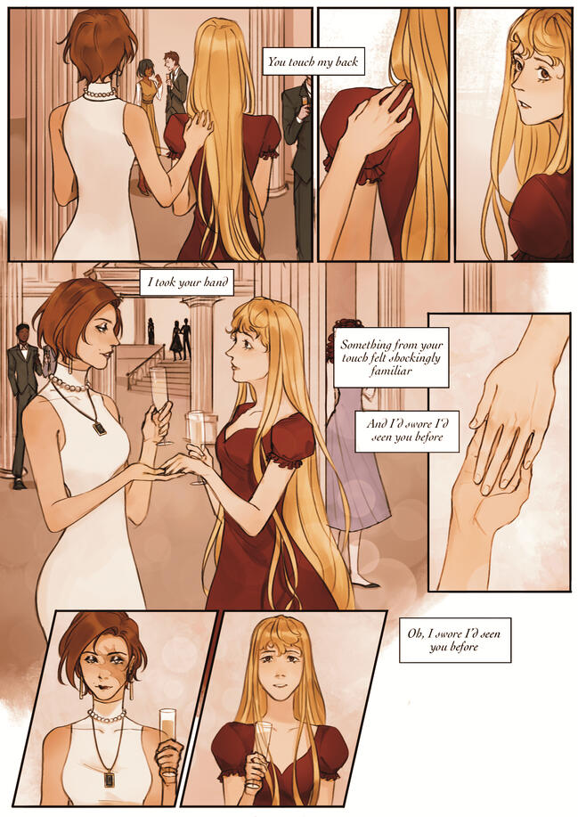 Monica and Vanille's first encounter - oc comic