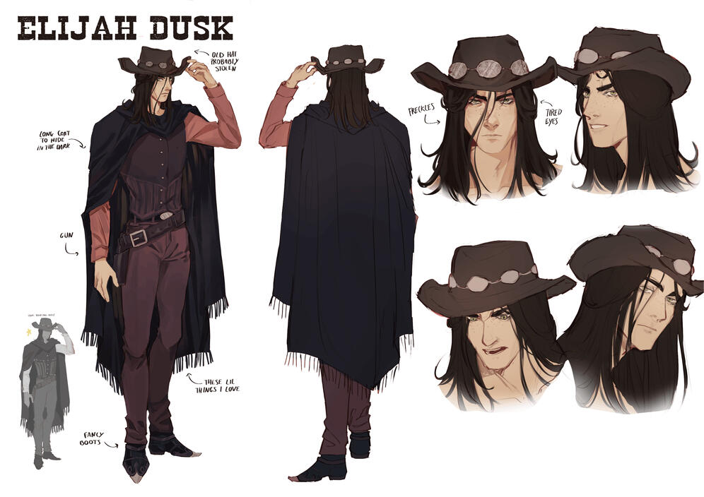 Elijah Dusk - oc design
