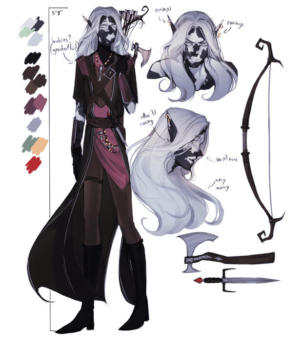 Yelquen - DnD oc design study