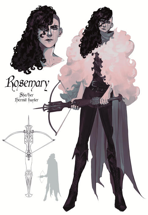 Rosemary - weapon based oc design