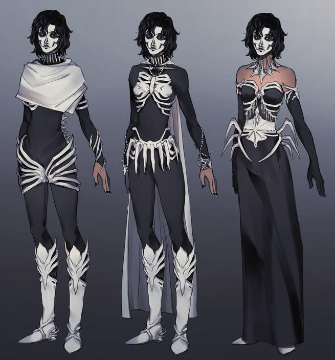 Harrow the Ninth alt designs